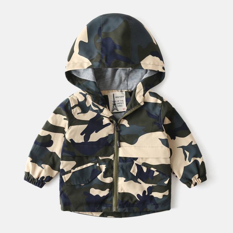 Chaquetas informales de manga larga para niños, abrigos para bebés, ropa E4008, novedad de: Camouflage / 120cm
