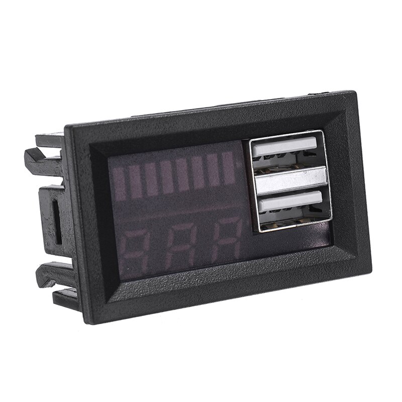 12V Output Digital Display Plug Car Voltmeter Dual USB Led Meter Vehicles Voltage Battery Tester Panel