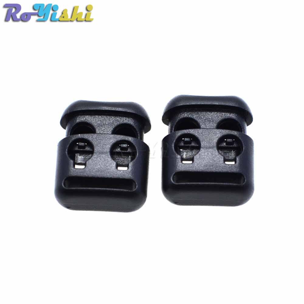 Fechadura com fecho de 2 buracos, clipe de alternância, fivela, cabo de bloqueio, fechadura, preto