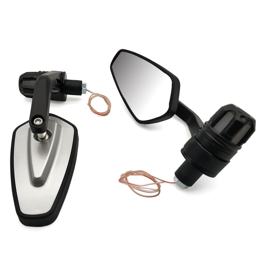 Lusterko motocyklowe z kierunkowskazem doprowadziło dla Kawasaki VERSYS 650cc ZG1000 CONCOURS ZRX1100 / 1200 KLZ1000 Versys: Srebrny