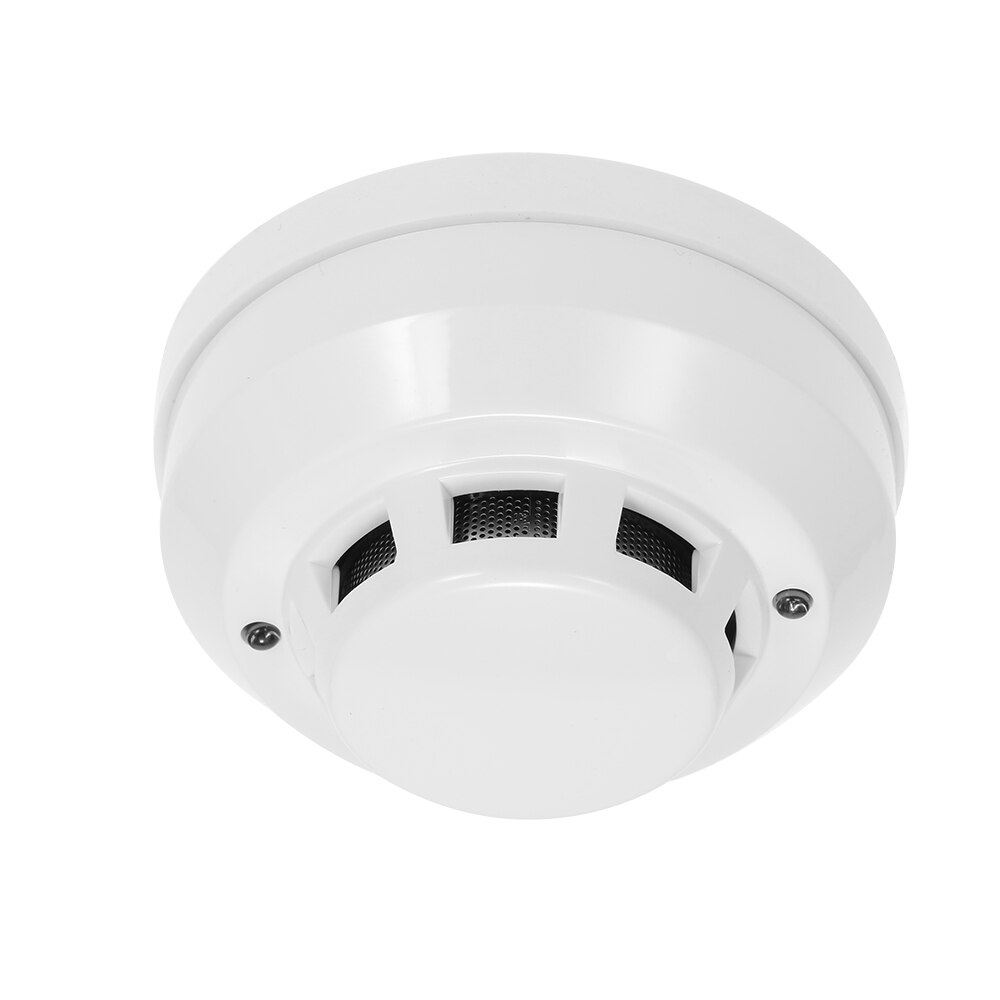 Wired Photoelectric Smoke Detector High Sensitive Smoke Alarm Sensor Fire Alert Protection Anti Burning Connect to Wired Zone