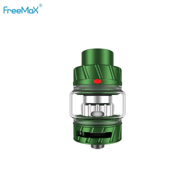 Original Freemax Fireluke 2 Subohm Tank 2ml/5ml Capacity with TX1 & TX2 mesh coil slide-to-open top fill vs Mesh Pro Tank: Metal Green