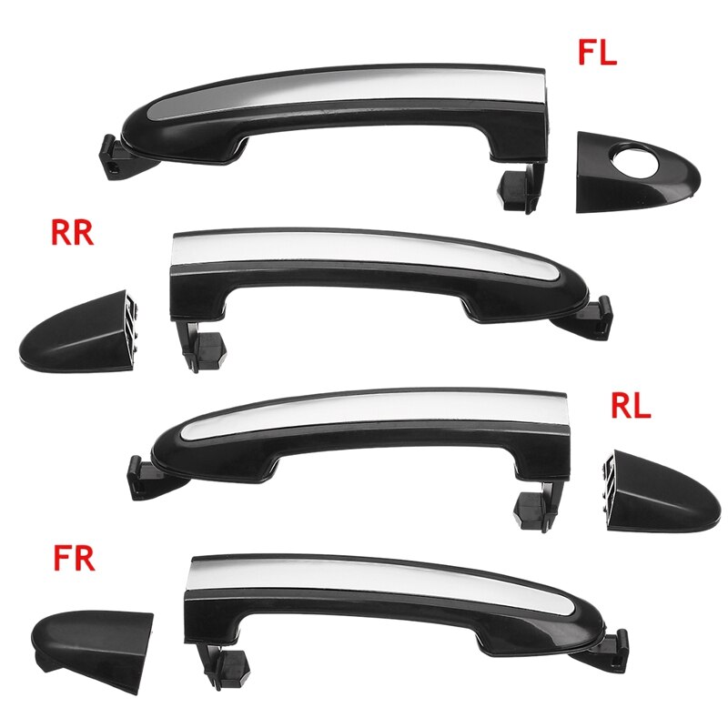 ABS Chrome Exterior Door Handle Cover Trim 82651-2B010 826512B010 for Hyundai Santa Fe 2007