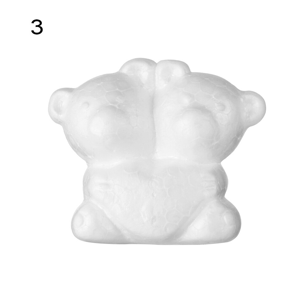 1pc witte schuimdiervormige modellen van piepschuim, kerstfeest, kinderspeelgoed, huisdecoratie, knutselen: 3