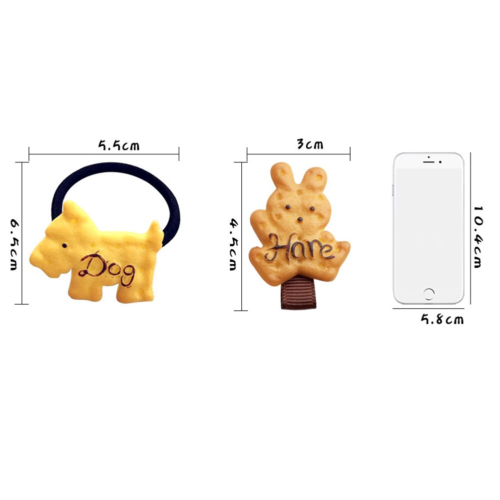 Cookie Haarspeld Haar Clip Haar Ring Elastische Elastiekjes Haar Touw Meisjes Hoofdbanden Haar Banden Kinderen Haarband Haaraccessoires