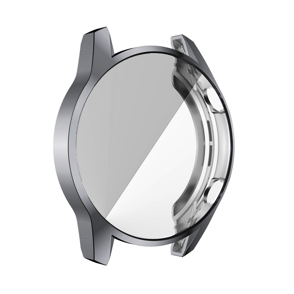 Funda galvanizada de TPU para reloj Huawei Watch GT 2 de 46mm y 42mm, repuesto de funda protectora de pantalla completa, accesorios para reloj inteligente: gray / 46mm