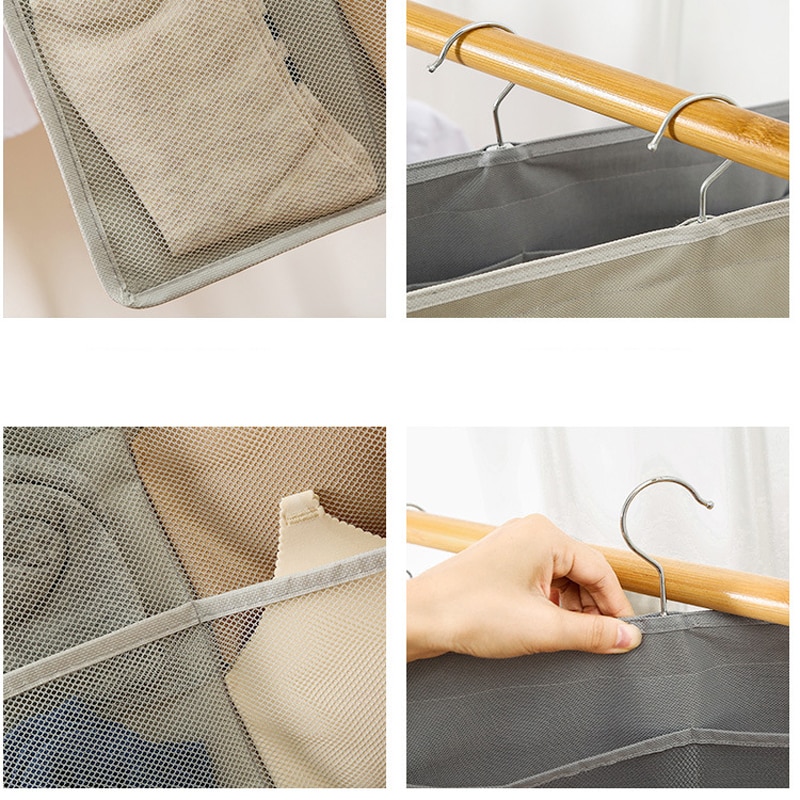 Ondergoed Beha Organisator Opbergdoos Grijs Beige Drawer Closet Organisatoren Dozen Voor Ondergoed Sjaal Sokken Hanger Organiser