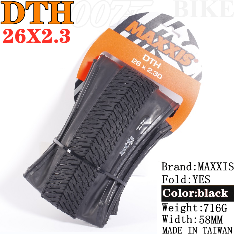 MAXXIS DTH(M147P) 26x2.3 26x2.15 20X1.75 Fodable Bicycle Tire MTB Mountain Bikes, EXO Fio 26x2.3 Bike Steel Tire In Bmx