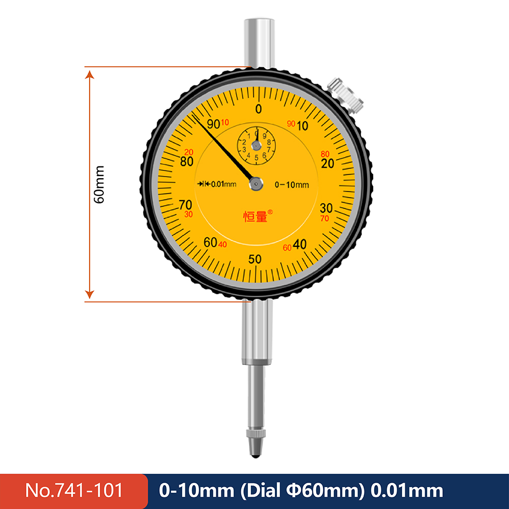 Boutique Mechanical Dial Indicator Stainless Steel Length Measuring Tool Specification 0-3mm 0-5mm 0-10mm 0-20mm 0-30mm 0-50mm: green