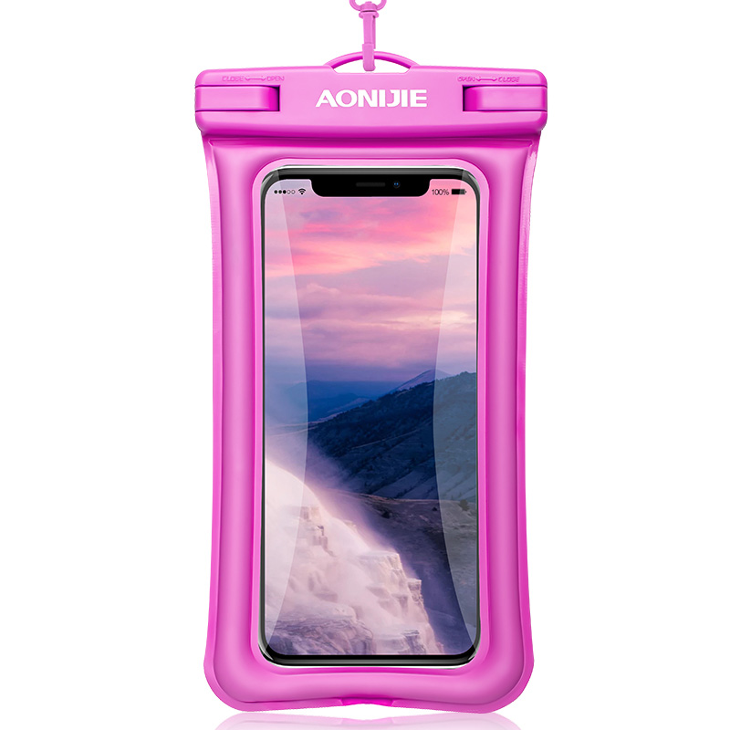 Aonijiefloatable vandtæt telefon sag tør taske cover mobiltelefon pose til flod trekking svømning strand dykning drifting