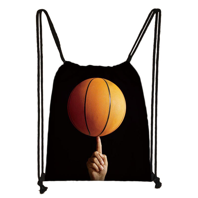 Basketbally Druck Rucksack Frauen Männer Rucksack Jungen Mädchen Lagerung Taschen für Reise weicher Ball Kordelzug Schuhe Halfter Buch Tasche: skdbasket07cw