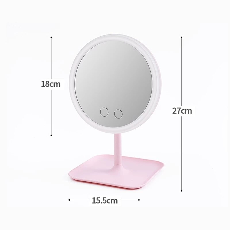 Makeup Mirror With Led Light Dressing Table Mirror Beauty Ring Light Mirror Beauty Tools For Photo Fill Light Small Mirrors