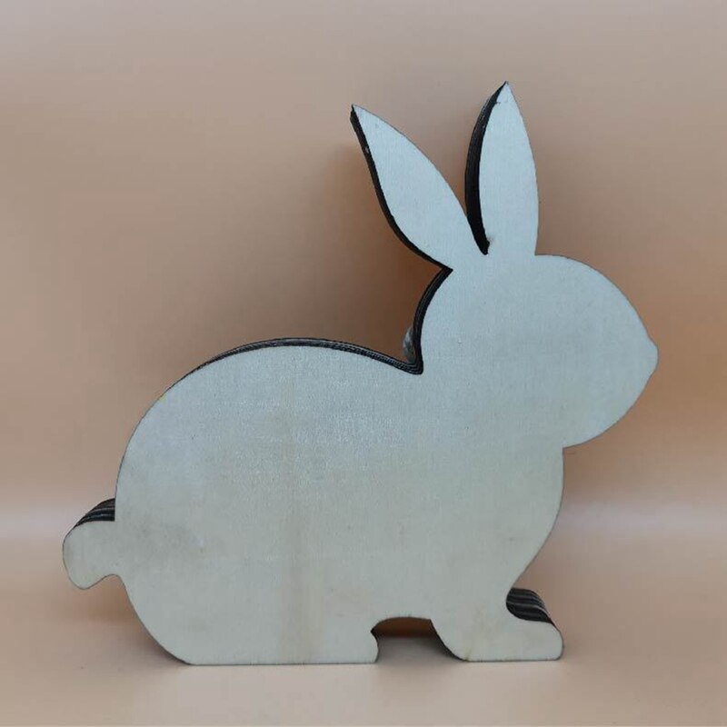 Easter Decoration For Home Wooden Easter Bunny Easter Craft Easter Bunny Ornament Easter Decor