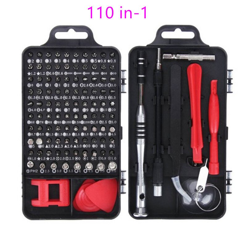 110 In 1 Schroevendraaier Set Mini Elektrische Precisie Schroevendraaier Multi Computer Pc Mobiele Telefoon Apparaat Reparatie Hand Huis Gereedschap