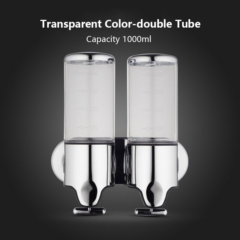 1 Pc 1000ml Hand Soap Dispenser Wall Mount Shower Liquid Dispensers Containers Bathroom Washroom Soap Dispensers Pump: 04