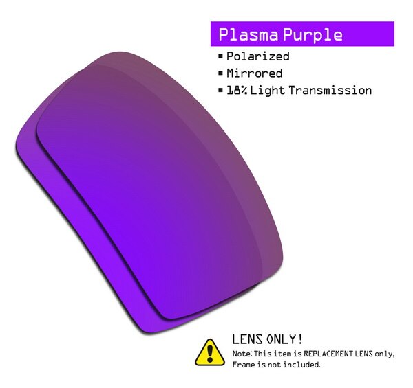 SmartVLT Polarized Replacement Lenses for Oakley Oil Drum Sunglasses - Multiple Options: Purple-ShieldCoat