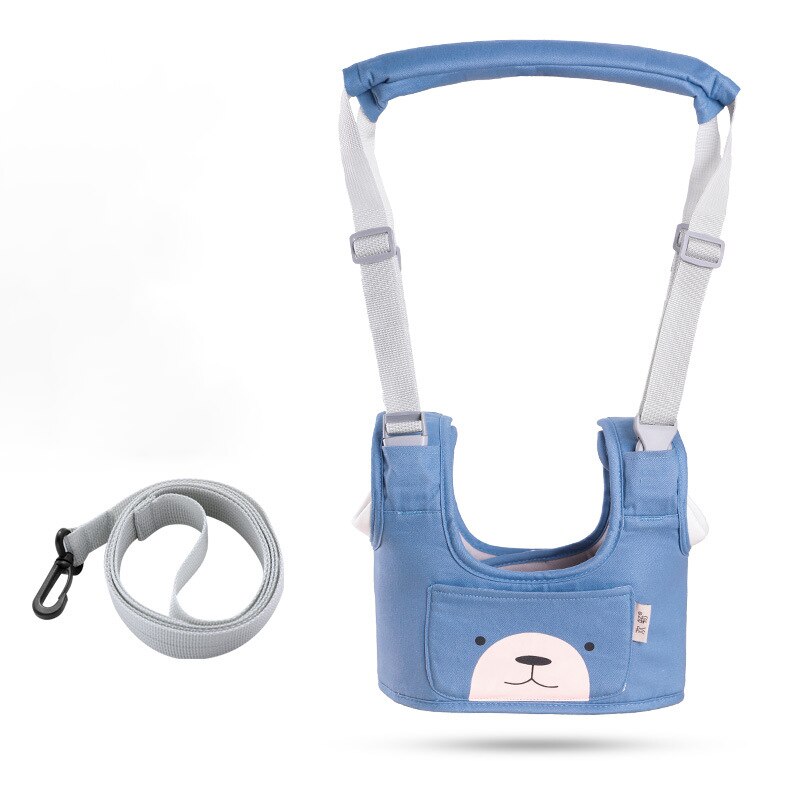 Corde d&#39;apprentissage pour bébé, ceinture de marche pour bébé, pour garçon et fille, Anti-chute, à double usage, corde de Traction artefact: seasons Blue