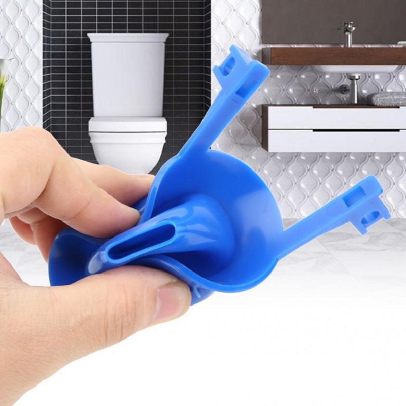 2PCS PVC Toilet Seal Water Stop Valve Cover Drain Flush Valves Tank Fittings Kit