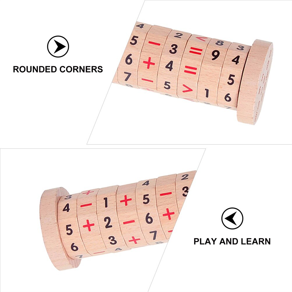 1 Set Wooden Calculator Rapid Calculation Arithmetic Enlightenment Tool