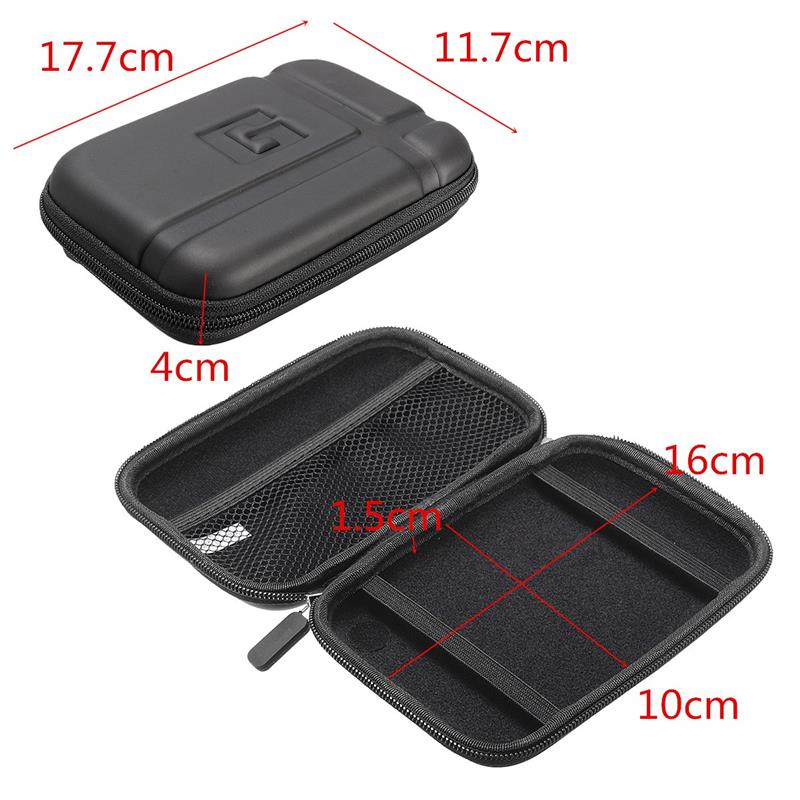 Anti-choque portátil proteger caso saco para gps handheld garmin alpha 200i 100 50 acessórios