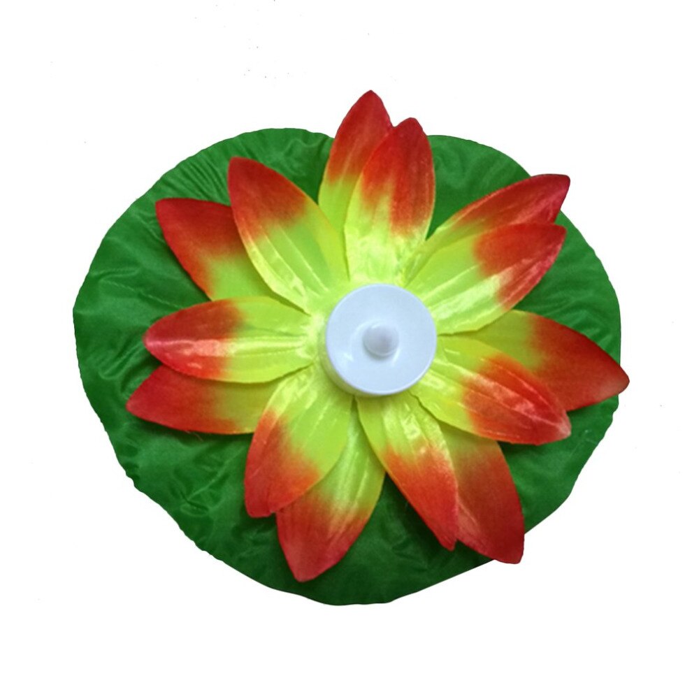 Icoco ledde konstgjord lotus färgglad förändrad flytande blomma lampor vatten simbassäng som önskar ljus lyktor festtillförsel