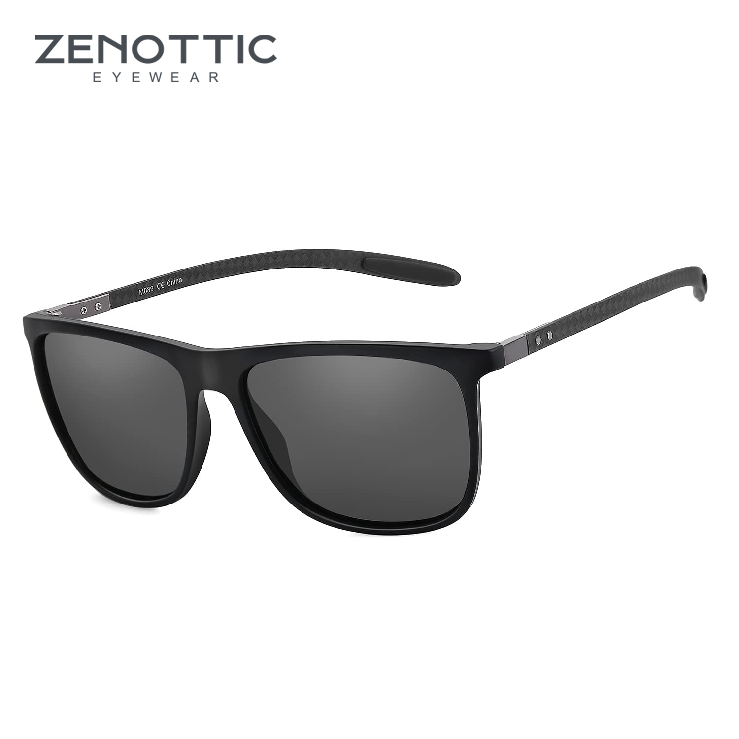 ZENOTTIC gafas de sol polarizadas cuadradas para hombres gafas de sol ultraligeras de fibra de carbono para conducir, pescar, deportes de Golf protección UV400