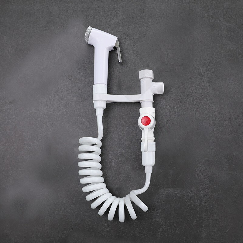 1pc Portable ABS Plastic Fart Handheld Toilet Flusher Pressurized Bidet Sprayer Nozzle Shower Head Seat Bathroom Kit
