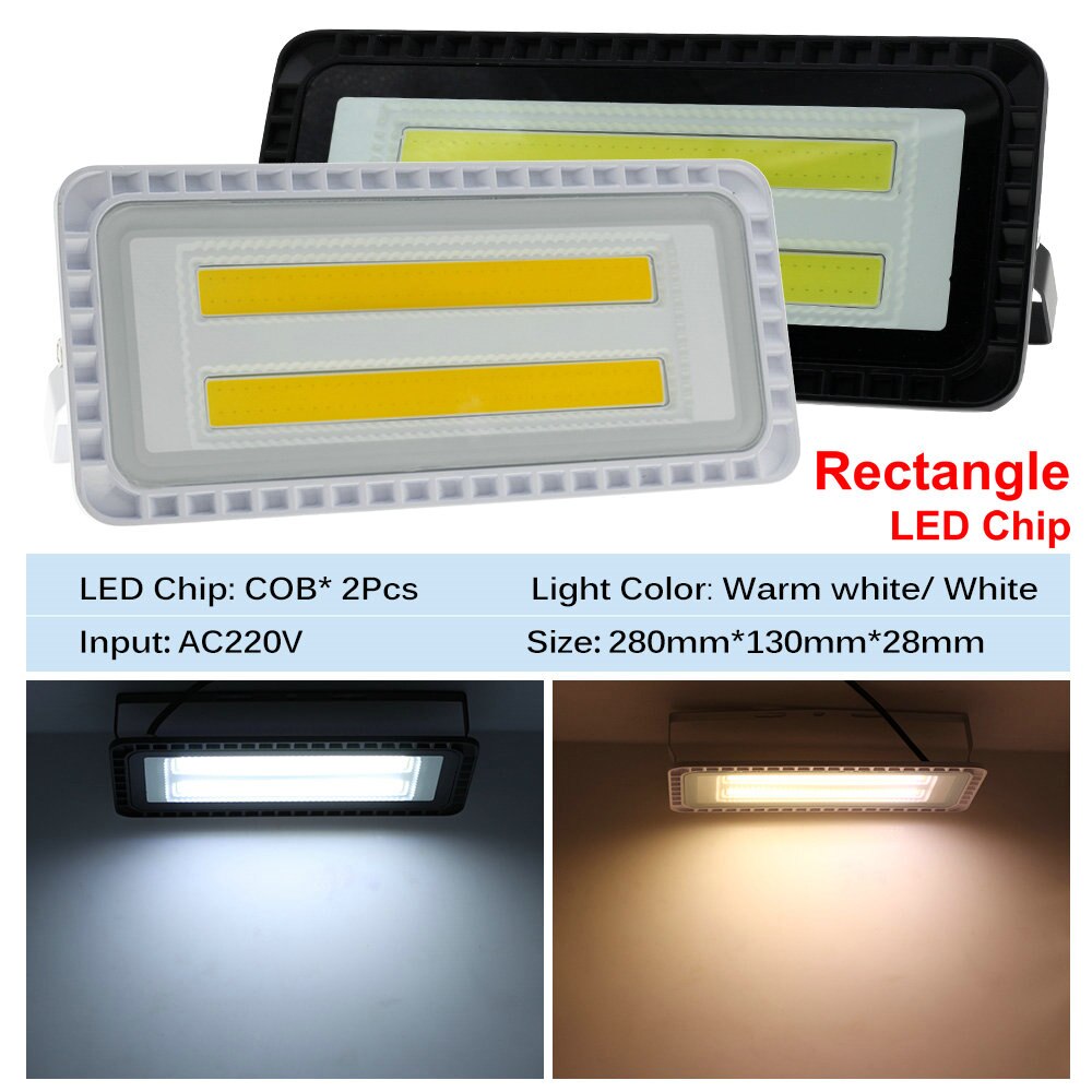 200W Led Flood Light AC220V Ultra-thin Outdoor Floodlight Spotlight IP66 Waterproof LED Street Lamp Landscape Lighting