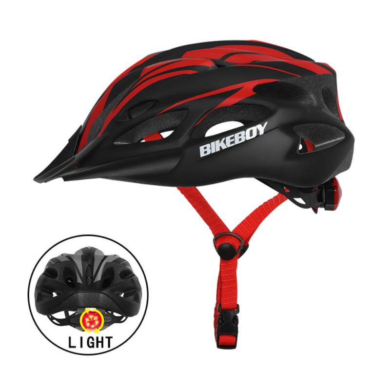 Ultralight Fietshelm Led Licht Fietshelm Met Licht Lamp Mtb Road Fietsen Integraal Gevormde Helm Apparatuur: 06