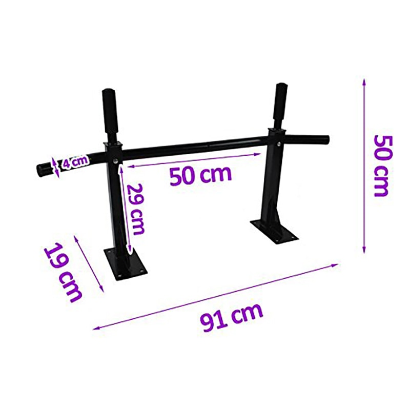 Wall Mounted Pull Up Bar Dip Station Chin Up Bar Power Tower Wall Horizontal Bars Sport Fitness Equipment for Home Gym HWC