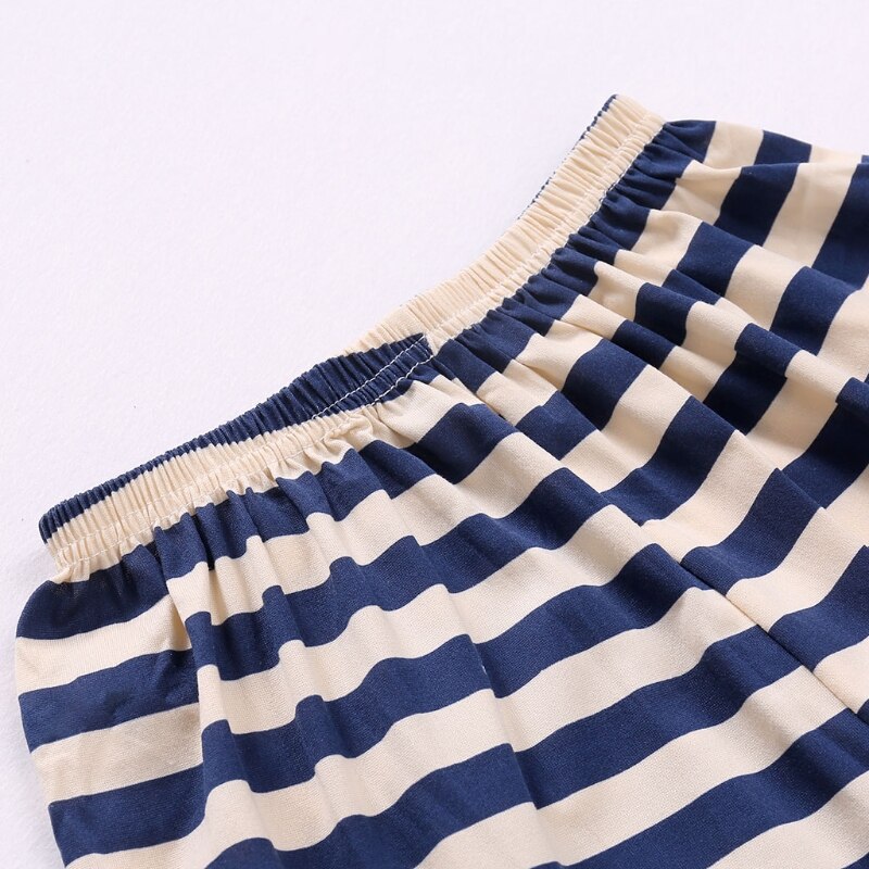 Women Cartoon Pajamas Short Sleeve Cotton Pyjamas Set Home Nightwear Sleepsuit L41D