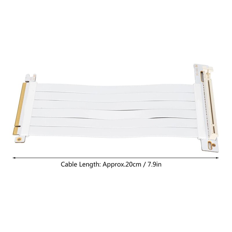 PCI-E X16 3.0 Extender Riser Cable, Pcie Extension Cable 20 Cm 128 Gbps High Speed PCI Express Interface Adapter