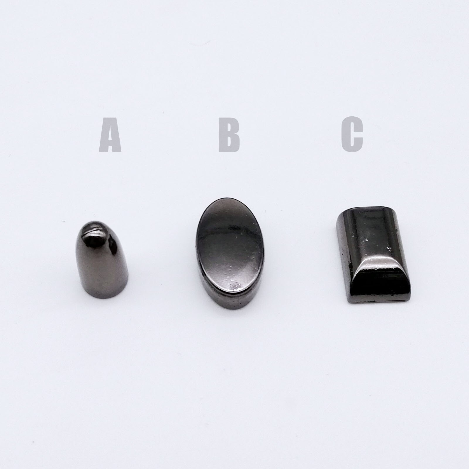 5pcs Metal Open Closed End Zipper Stopper Zip Stop Lock Tail Plug for Leather Bag Handbag Purse Garment Coat Repair With Screw: Gun black / type C