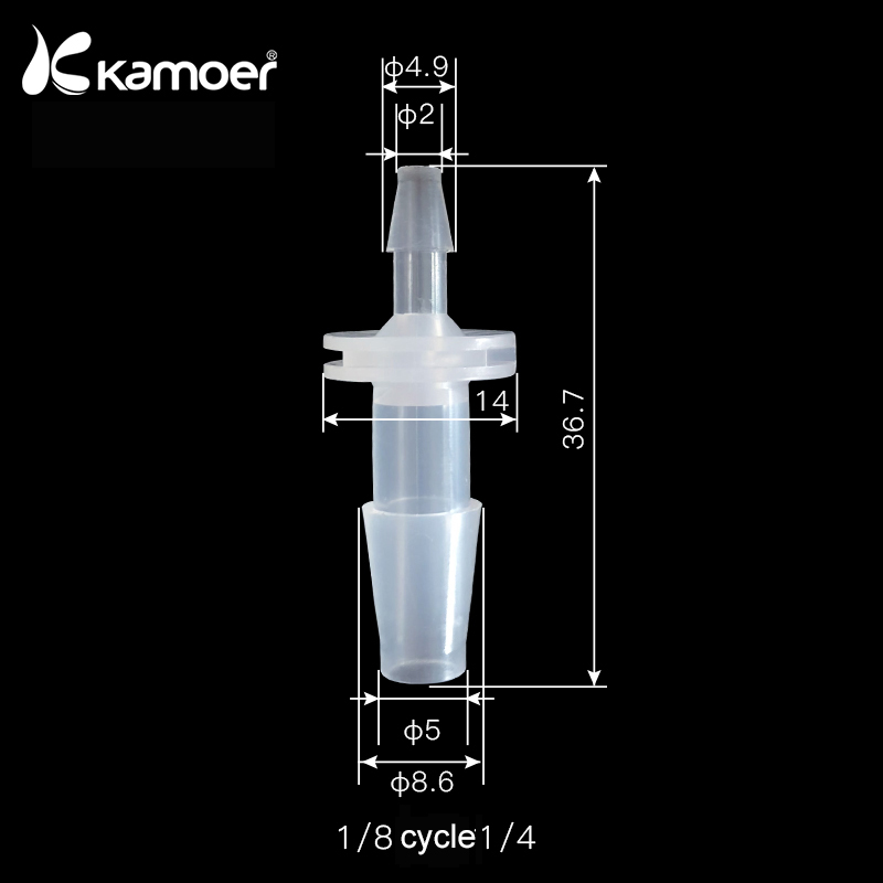 Kamoer kunststoff rohr anschluss für peristaltische flüssigkeit pumpe, 10 stück in einem paket: 1-8-1-4