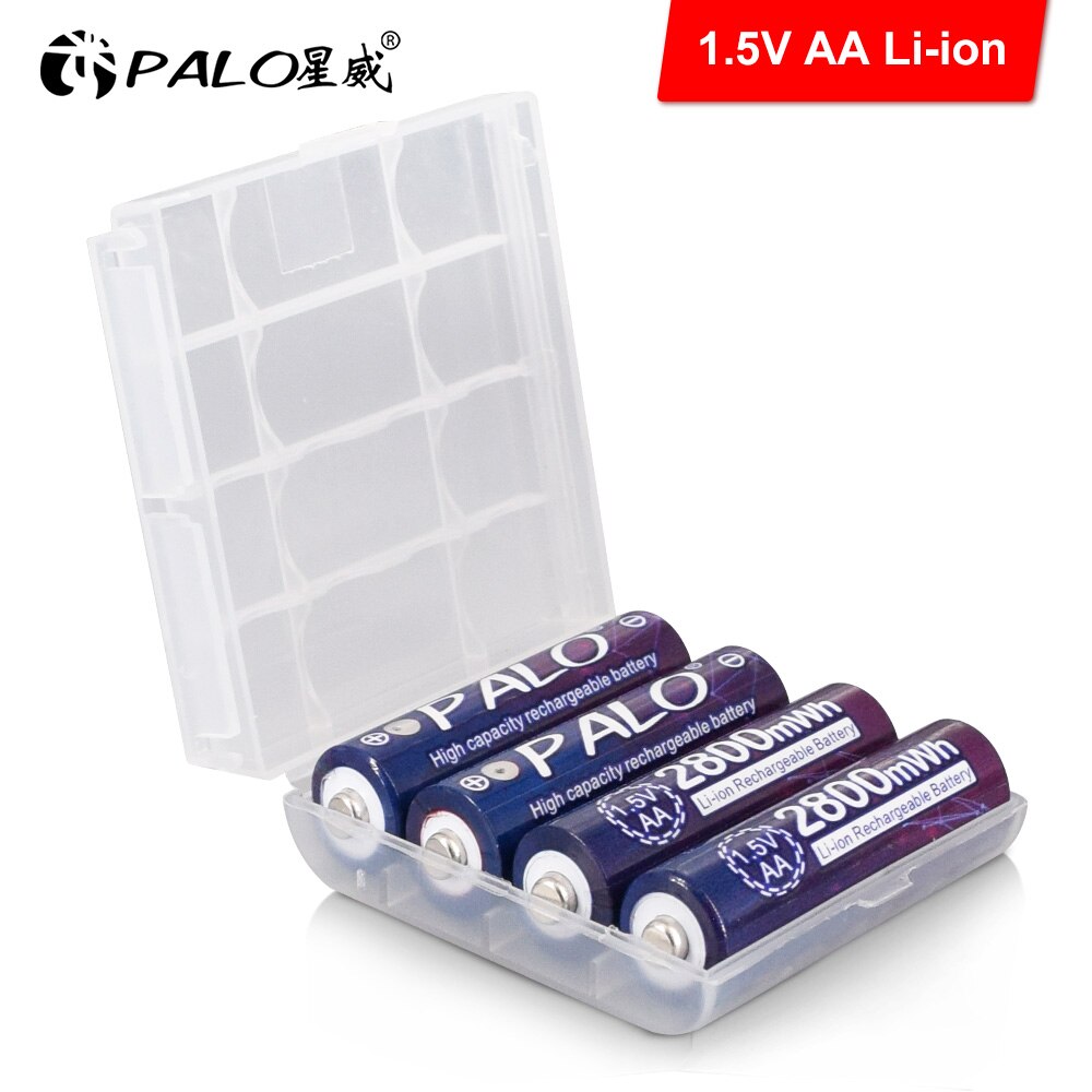 AA 1.5v Li-ion Rechargeable Battery 2800mWh 1.5V AA Lithium Rechargeable Battery AA 1.5V Batteries for Remote Control AA Battery