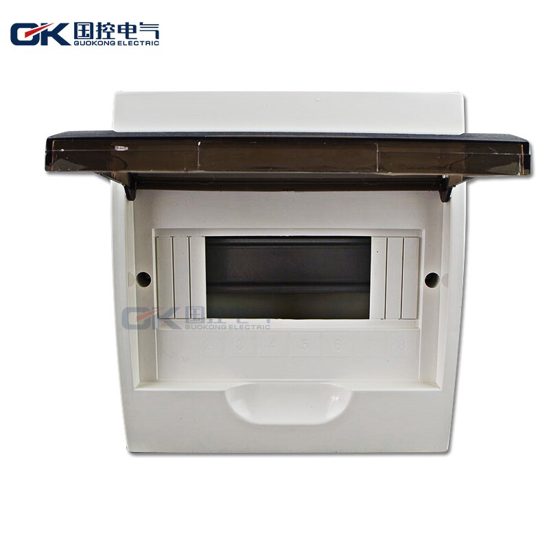 Plastic Power Electrical Distribution Box Surface Mounted Modular Switch Box MCB Switchboard 4-36 Ways--TSM Type: 8ways    184x210x100