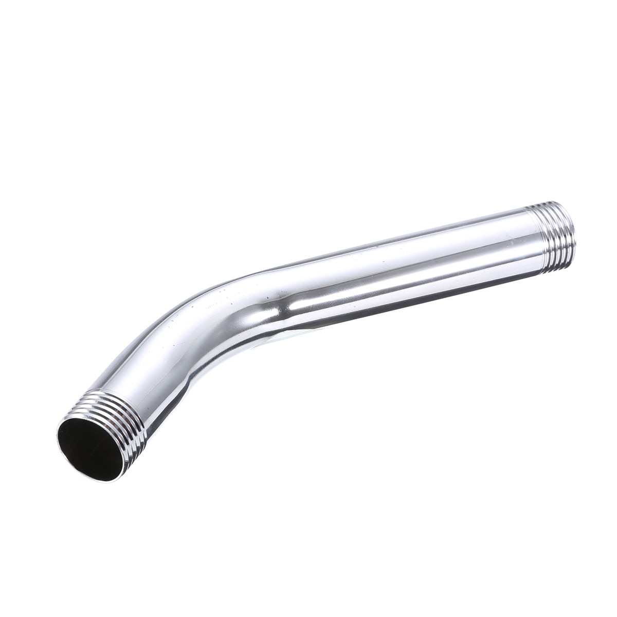 G1/2" Threaded Shower Head Extra Pipe Stainless Steel Shower Arm Head Extension Angled Extra Pipe Tube