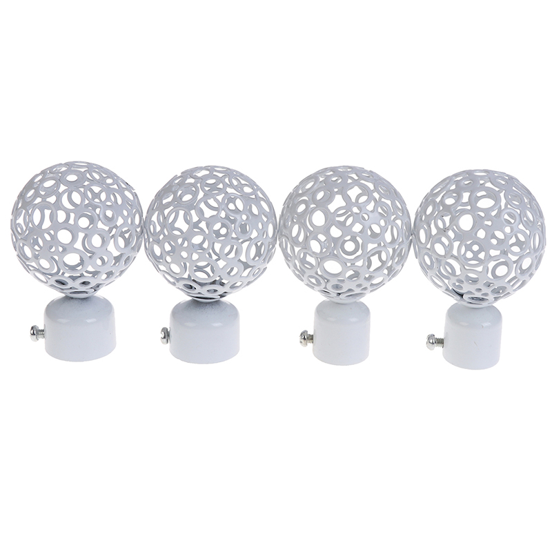 2Pcs Curtain Rod Ends 22mm 28mm Dia Drapery Curtain Rods Iron Ends Caps Finials Accessories