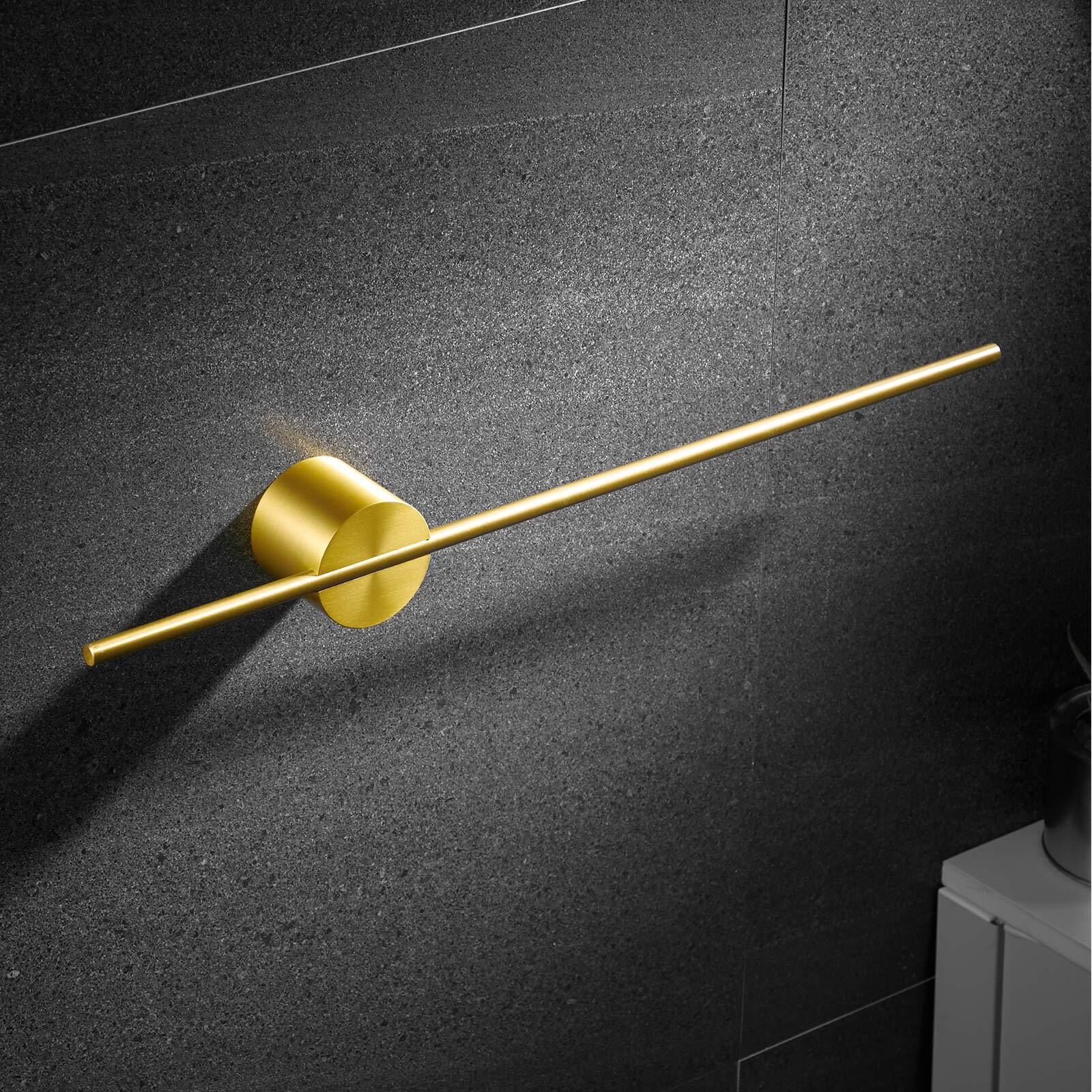 Toallero de baño extraíble montado en la pared, colgador de toallas, espacio de aluminio, estante de ducha, barra de toalla, estante de almacenamiento de cocina: 8 pulgadas / Oro