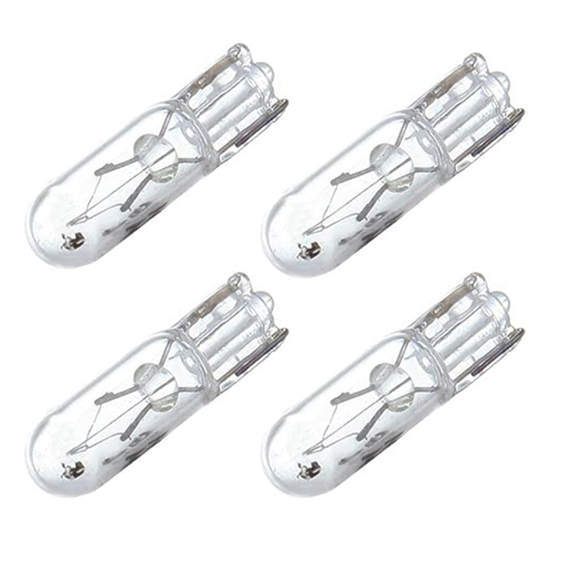 10 Uds T5 12v 1,2 w W2W lámpara halógena blanca para coche luces de instrumentos bombilla para tablero luz Interior de coche estilo de coche
