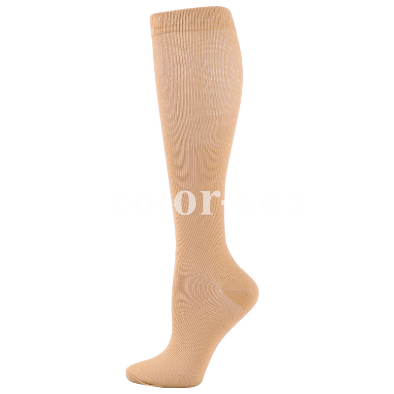 Größe S-XXL Kompression Socken Männer Frauen Durchblutung Crossfit Workout Training Sport Erholung Kompression Strümpfe: L/XL / Elfenbein