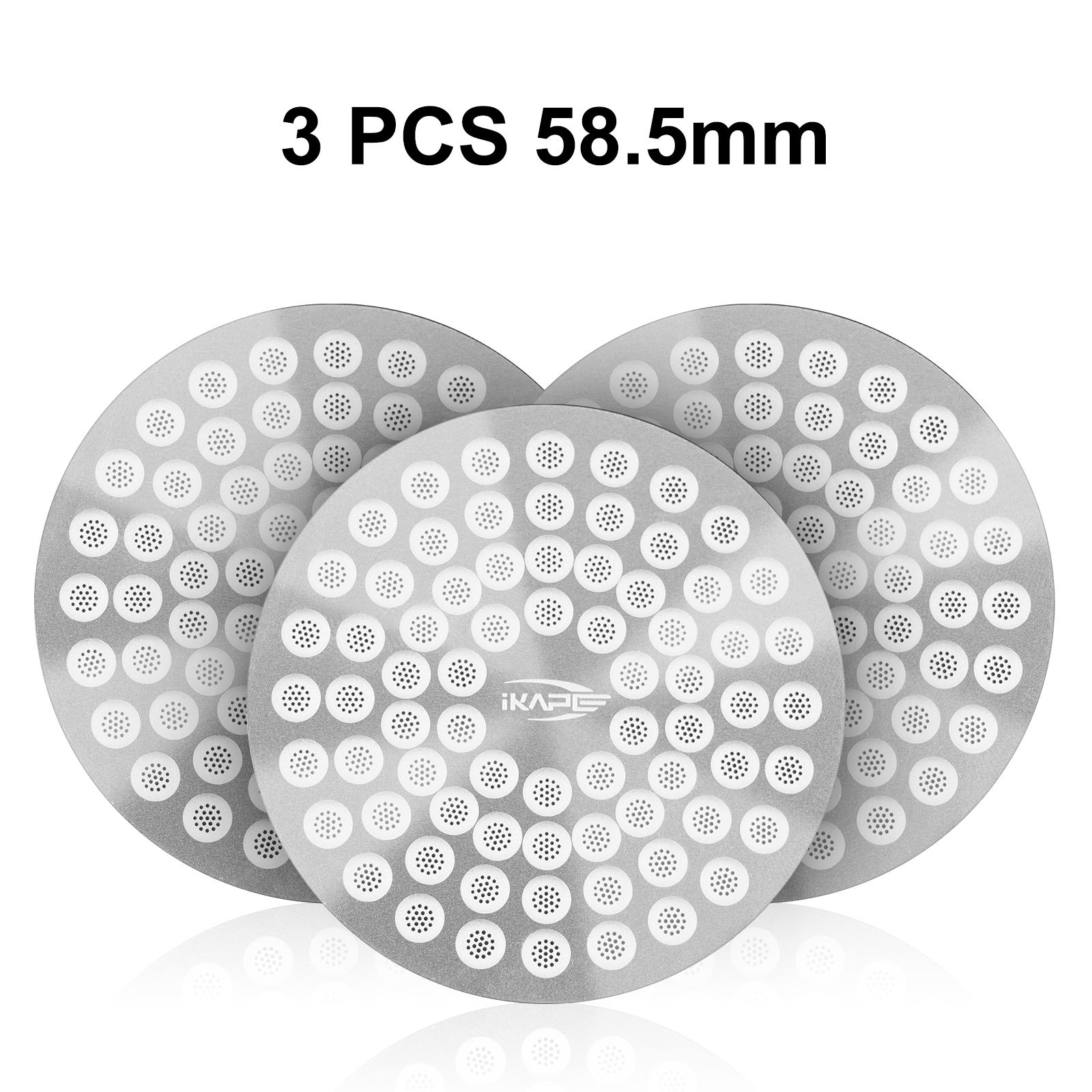 IKAPE Espresso Puck Screen V2 0.8mm, Food-grade 304 Stainless Steel Coffee Puck Screen-Ultra-thin, Resusable Ground Filter: DEEP BLUE