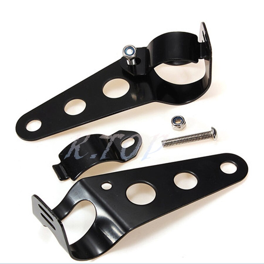 Zorbyz motorcykel sort universal streetfighter forlygte forlygte monteringsbeslag 28-34mm sorte gaffelører til suzuki triumph