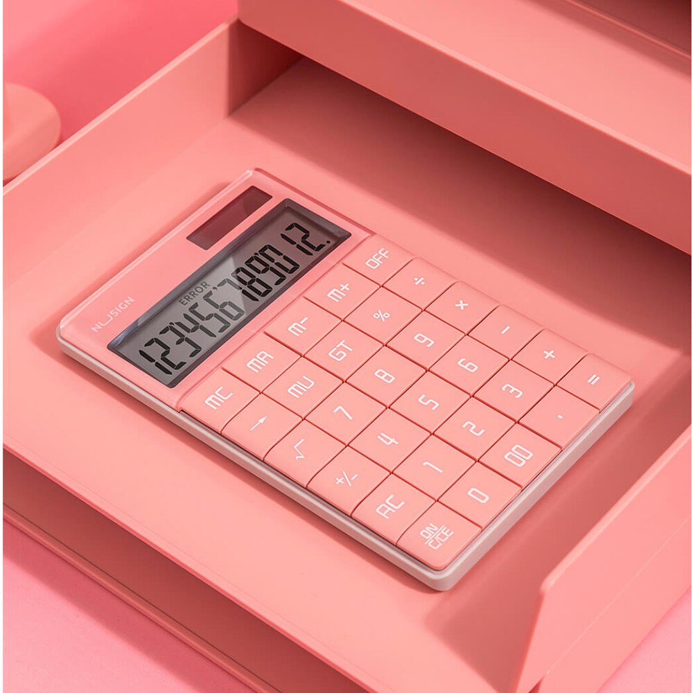 NUSIGN Calculator Widescreen Dual Power Supply School Student Teaching Stationery Calculating Tool Office For Office Home