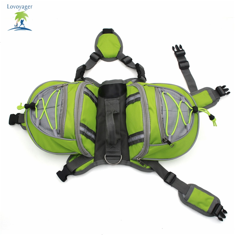 Mochila de nailon ajustable para mascotas, accesorio impermeable de para perros grandes, Senderismo y viajes