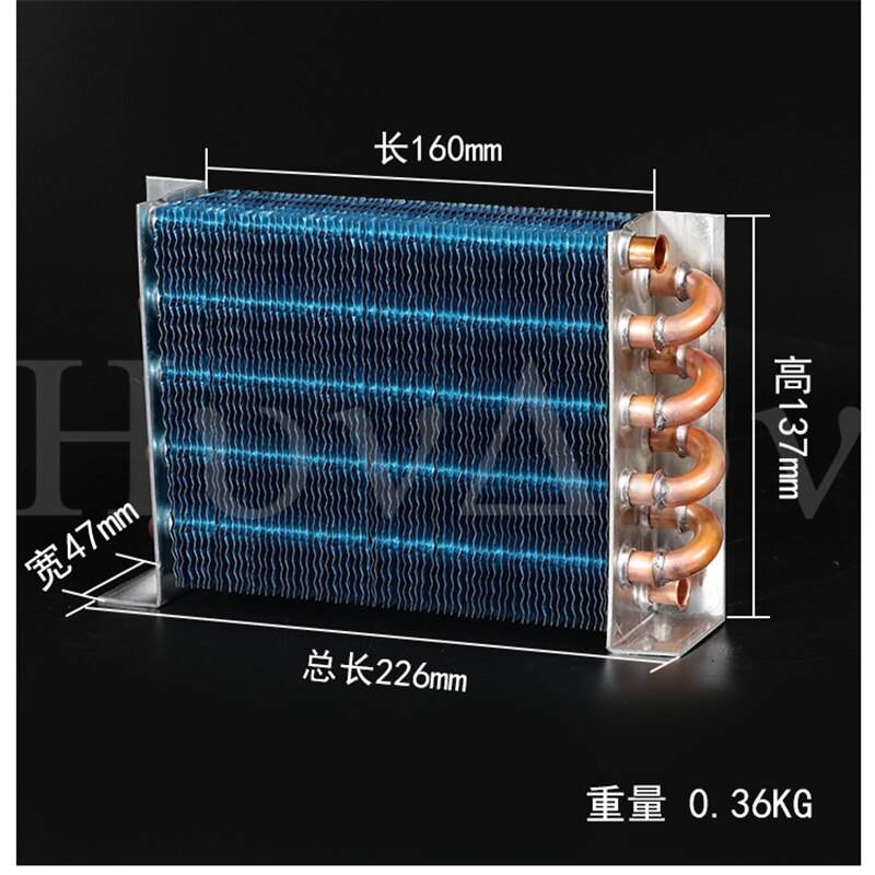 Vriezer Koelkast Condensor Koperen Buis Radiator Koellichaam Zelfgemaakte Kleine Verdamper Koeling Waterkoeling Universele: A