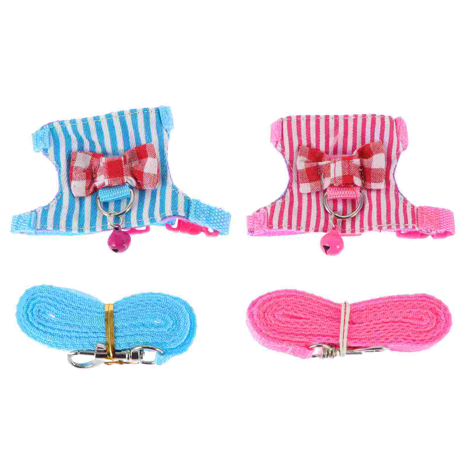 2 Sets of Decorative Hamster Harness Portable Hamster Leash Comfortable Rat Leash: Assorted Color 1