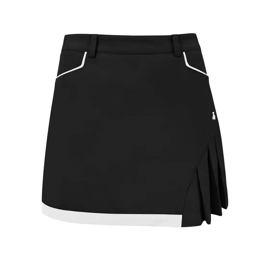 Golf Kleding Zomer Korte Rok Tennis Rok Comfortabel En Ademend A-lijn Korte Rok Golf Mode Korte Rok: Black / M