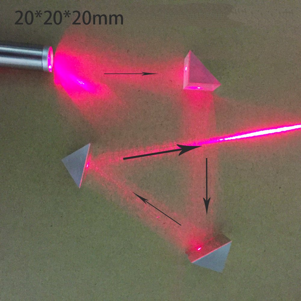 K9 optisk glasbearbetning med rät vinkelprisma 90 graders total reflektion lutande planbelagd optisk prisma-linsbehandling