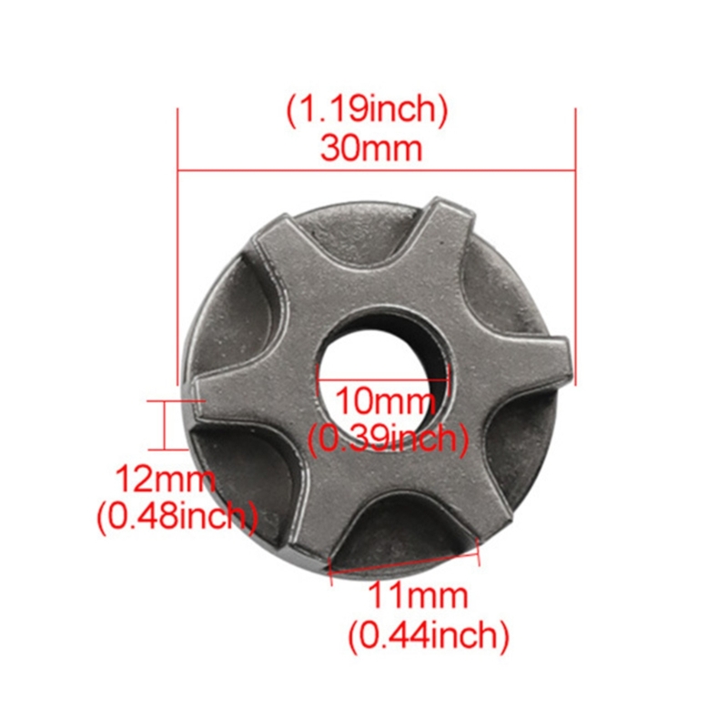 Gear Drive Vervangen Tandwiel Gear Asterisk 3/6/7 Tanden Elektrische Kettingzaag Ketting Hoek Grinder Elektrische Zaag Gear: Indigo